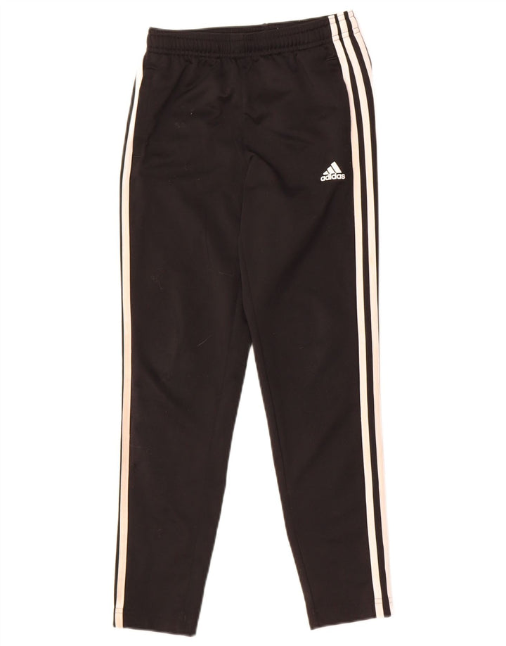 Pantaloni della tuta Adidas Aeroready da ragazzo 9-10 anni in poliestere nero