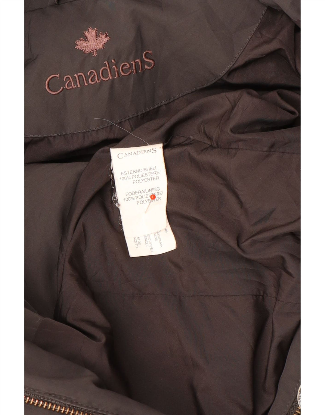Giacca imbottita da donna Canadiens UK 14 Poliestere grigio medio