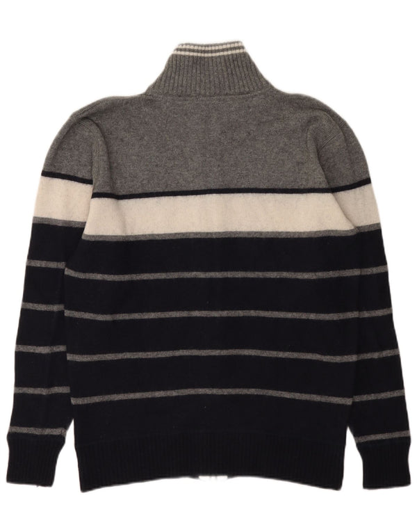 Maglione cardigan da uomo North Sails Lana a righe grandi blu navy