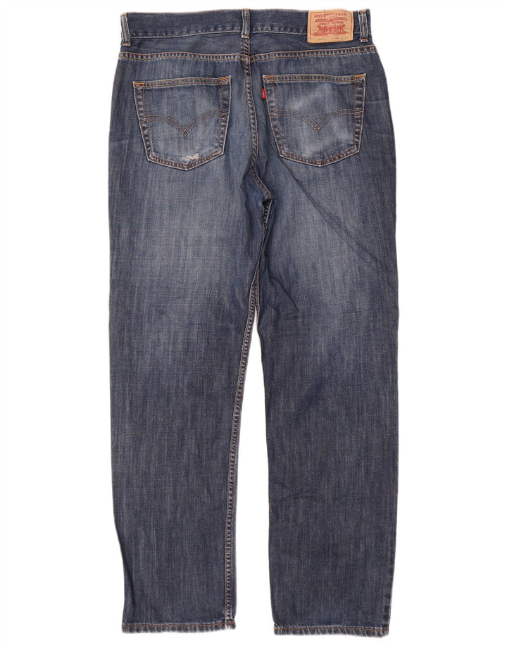 Levi's Uomo 504 Jeans dritti regolari W35 L32 Cotone Blu