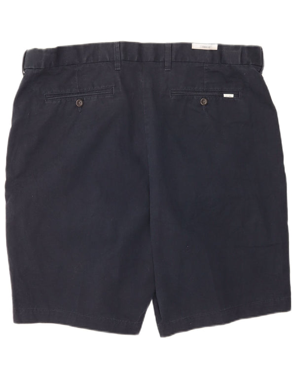 Pantaloncini chino da uomo Marks & Spencer W42 2XL cotone blu navy