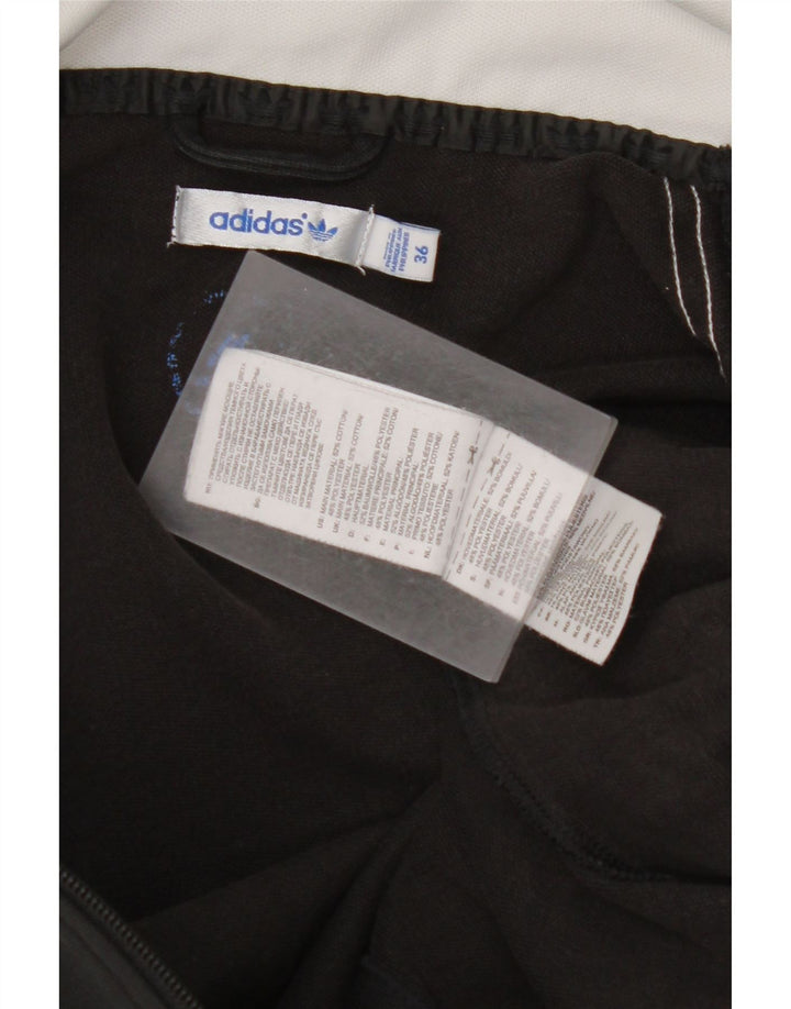 Giacca da tuta da donna ADIDAS EU 36 Small Black Colourblock Cotton