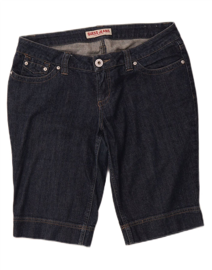 Pantaloncini di jeans GUESS da donna W32 Large Blu Cotone