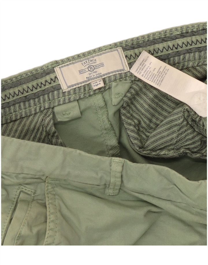Pantaloncini chino da donna Fat Face US 6 medi W30 cotone verde