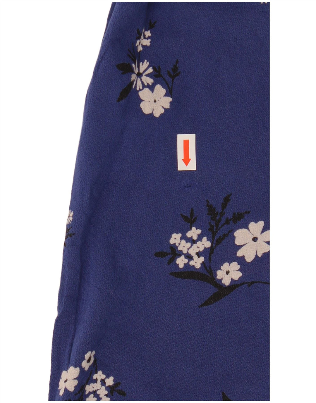 Top camicetta a maniche lunghe da donna Marks & Spencer UK 12 medio blu navy floreale