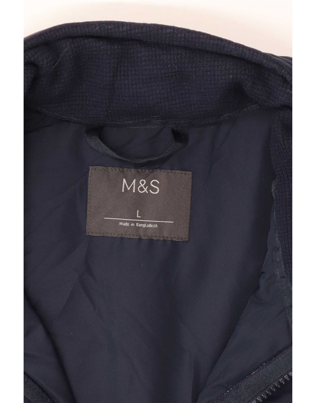 Giacca da ginnastica da uomo Marks & Spencer grande color block blu navy