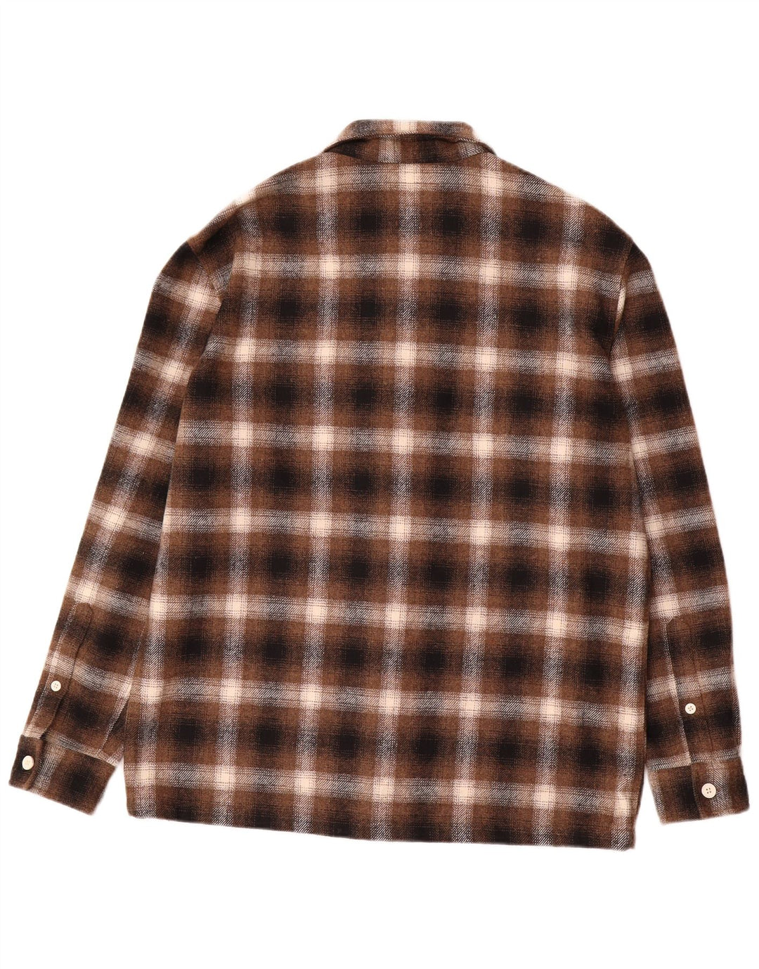 Jack Wills Mens Overshirt Camicia di flanella a quadri marrone medio