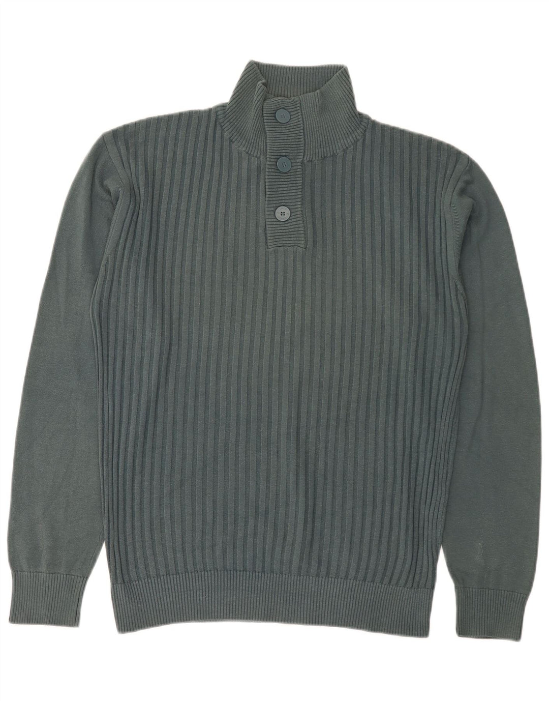 Maglione da uomo Jack & Jones con bottoni e collo XL in cotone verde