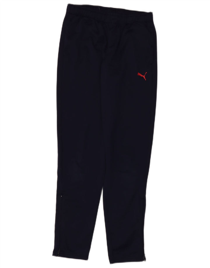 Pantaloni della tuta da ragazzo Puma 13-14 anni in poliestere blu navy