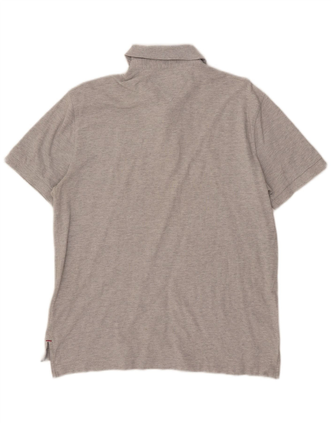 Polo da uomo Tommy Hilfiger vestibilità classica in cotone grigio medio