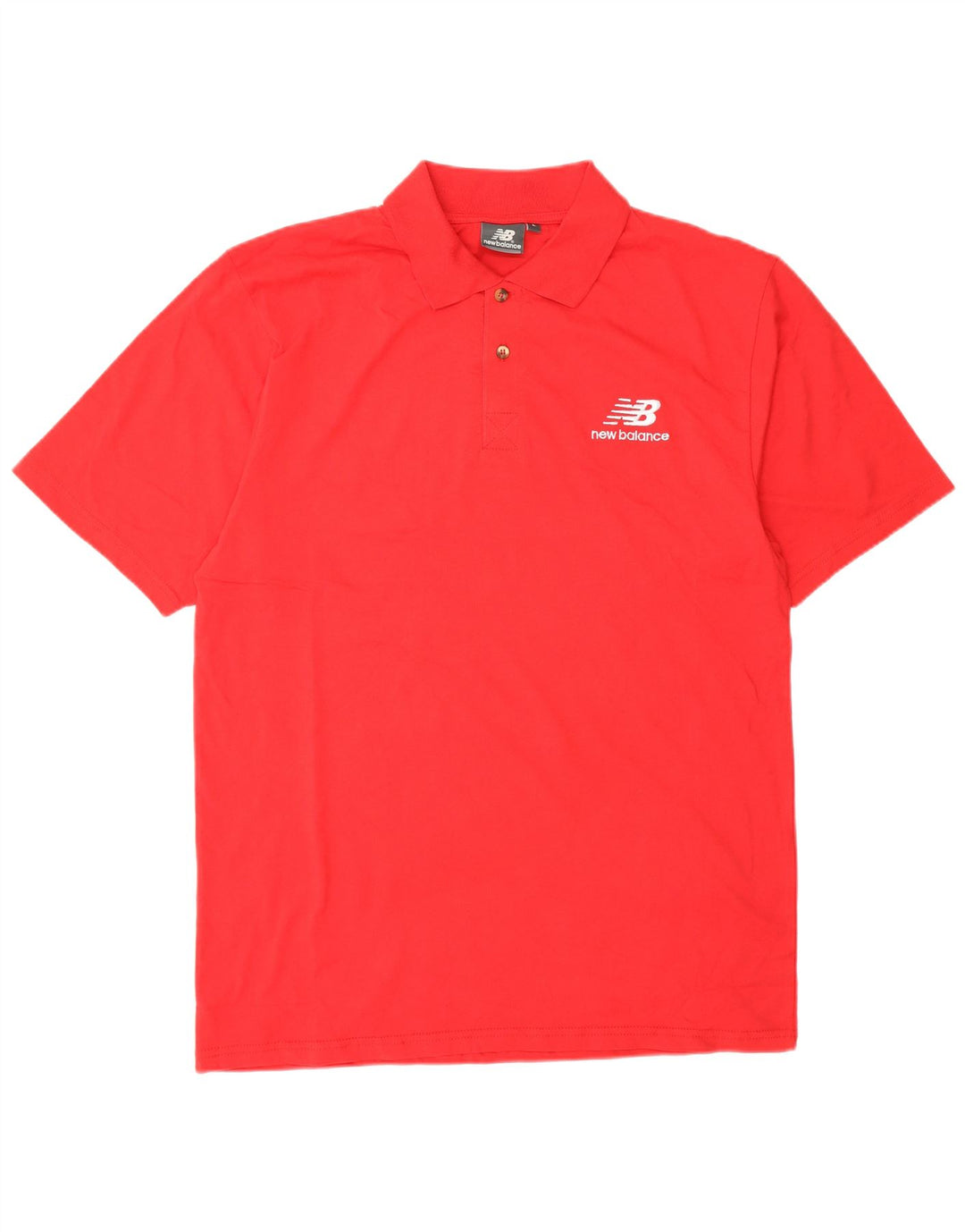 Polo da uomo New Balance grande rossa in cotone