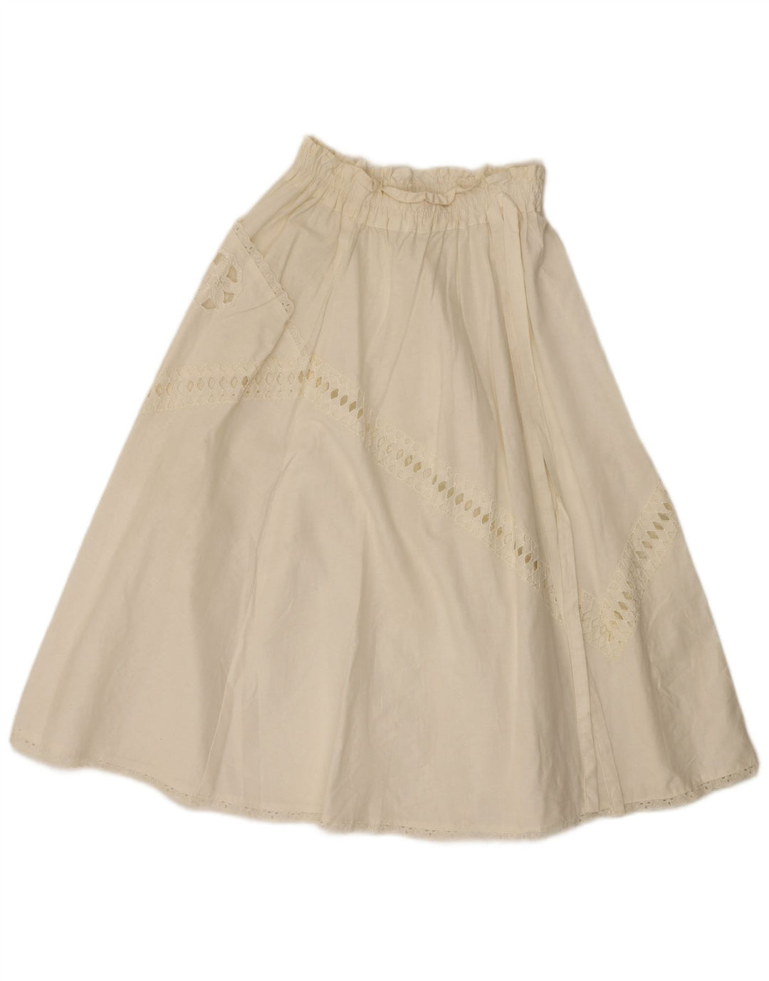 Gonna svasata da donna vintage W26 piccola bianca