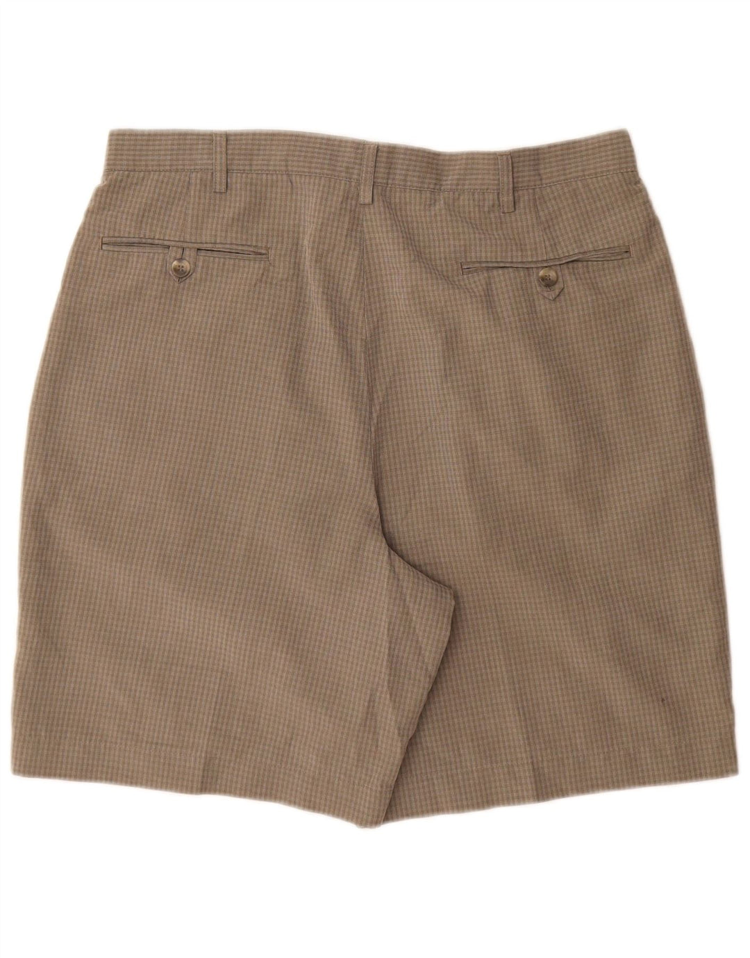 Pantaloncini chino da uomo Marks & Spencer W36 poliestere a quadri verdi grandi