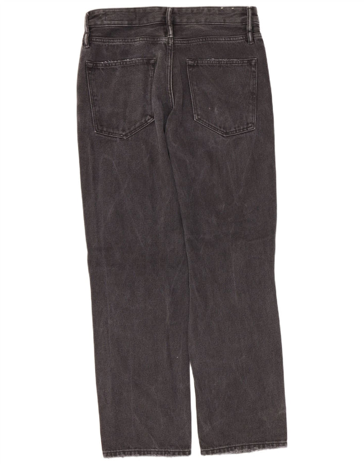 Jeans dritti invecchiati Alana da donna di All Saints W26 L28 cotone nero