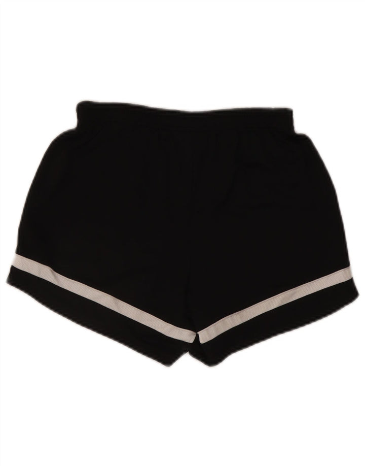Pantaloncini sportivi Nike Dri Fit da donna UK 8 Small Nero Colourblock Poliestere