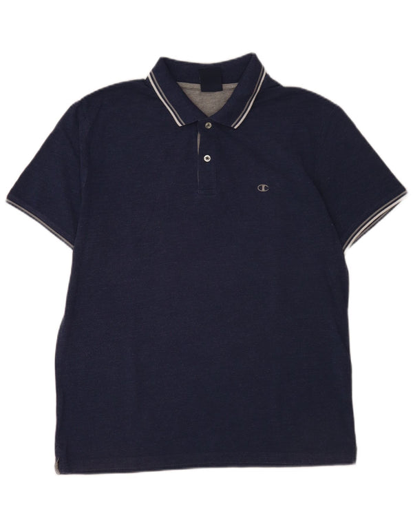 Polo da uomo Champion Large in cotone blu navy