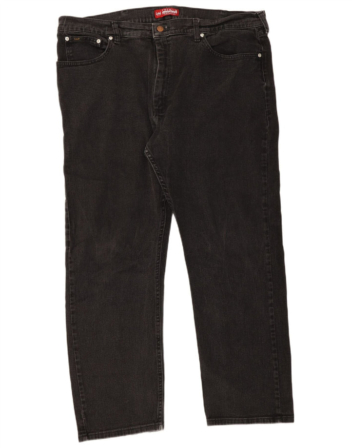 Jeans dritti Lee da uomo vestibilità regolare W42 L30 cotone nero