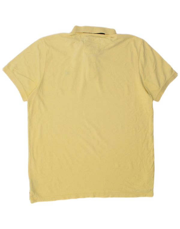 Crew Clothing Polo da uomo XL in cotone giallo