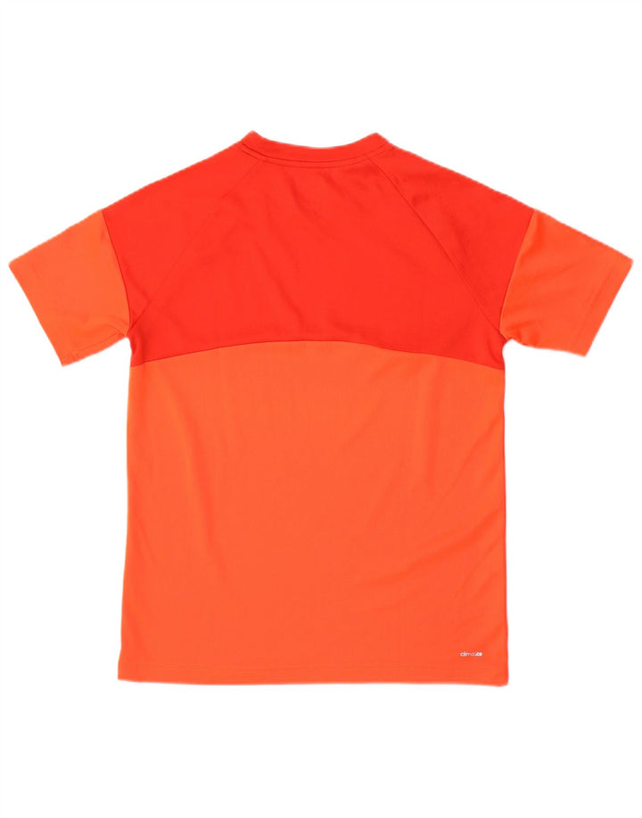 T-shirt ADIDAS da ragazzo Climalite 13-14 anni color block arancione