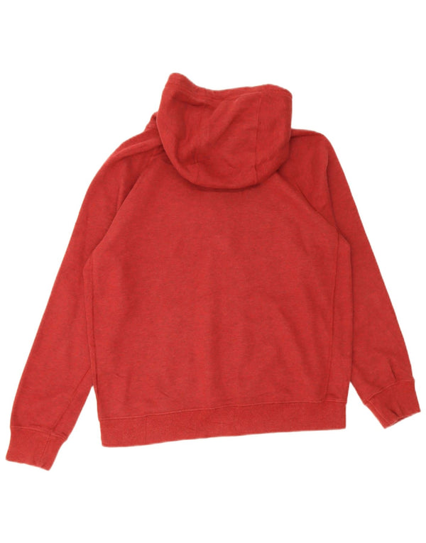 Maglione con cappuccio e zip da donna Nike UK 18 XL rosso cotone