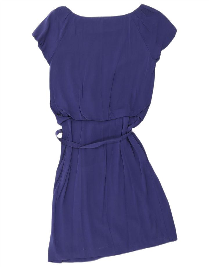 VALENTINO Abito A-Line da Donna IT 42 Medio Blu Navy Seta