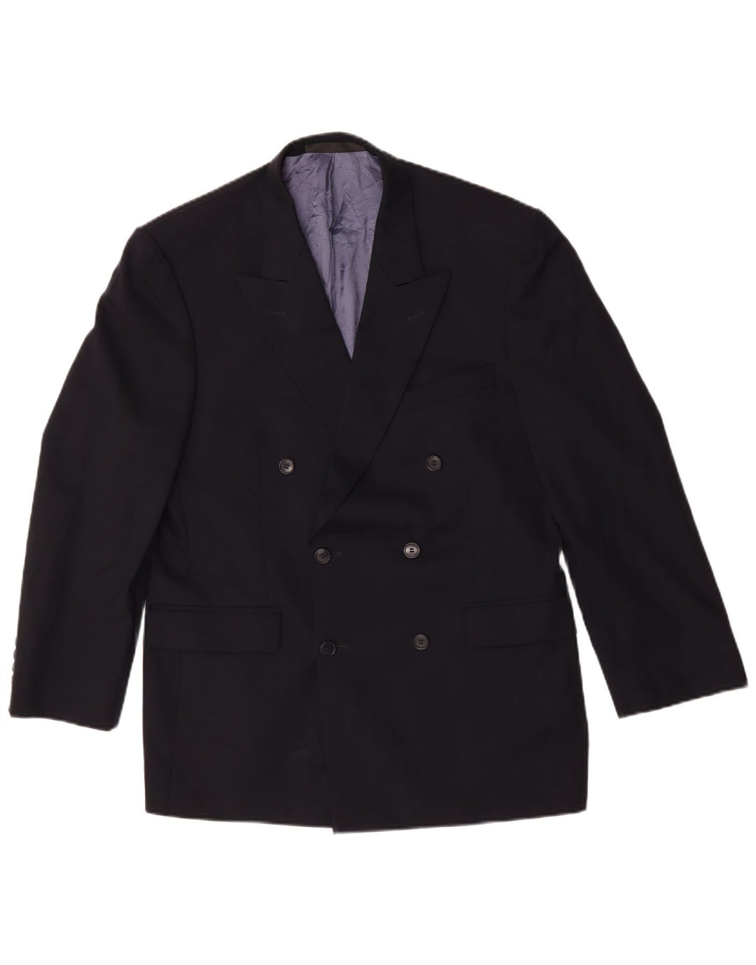 Giacca blazer doppiopetto da uomo Marks & Spencer UK 40 medio blu navy