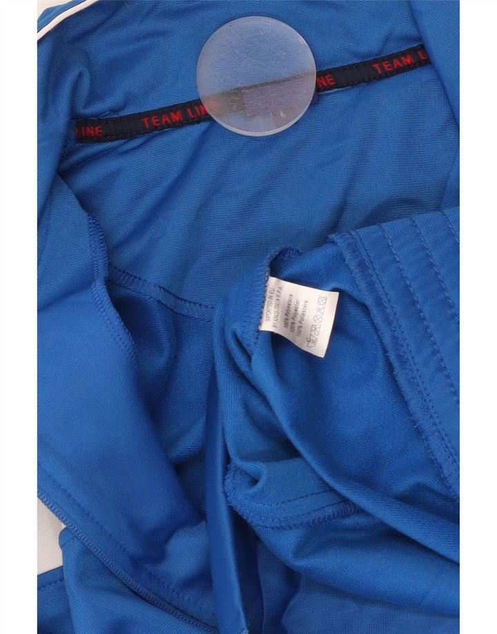 Giacca da tuta grafica ASICS da uomo, giacca grande, in poliestere color block blu