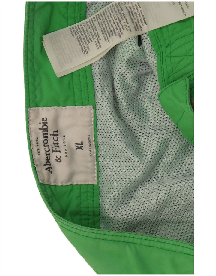Pantaloncini da bagno da uomo ABERCROMBIE & FITCH XL Verde Nylon