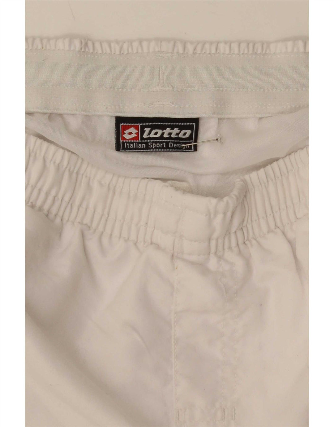 Pantaloncini sportivi grafici da uomo Lotto color block bianco medio