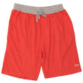 Pantaloncini sportivi da uomo Weird Fish, grandi, in cotone color block rosso