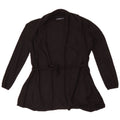 Maglione cardigan aperto da donna Zara UK 12 viscosa nera media