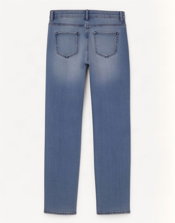 Jeans dritti vestibilità regolare da donna Marks & Spencer UK 14 Large W30 L30 Blu