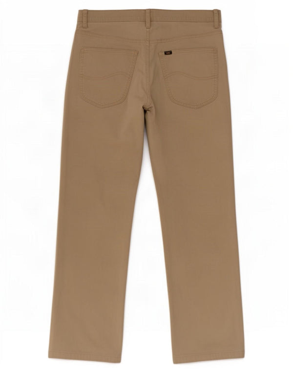 Pantaloni casual dritti Lee da uomo Brooklyn W32 L28 cotone beige