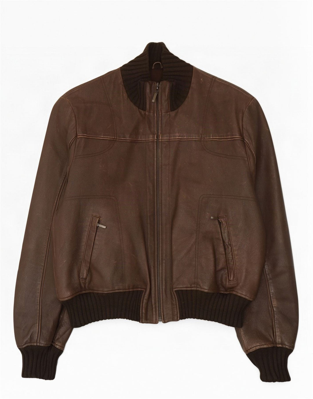 Giubbotto Bomber In Pelle Uomo Conbipel IT 56 2XL Marrone
