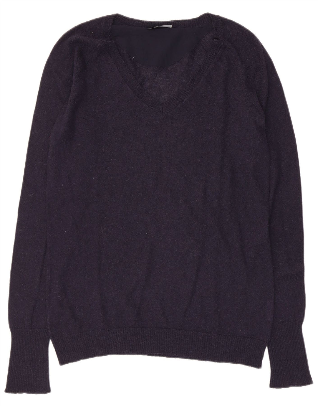 Maglione maglione con scollo a V da donna Max & Co. UK 10 piccolo blu navy