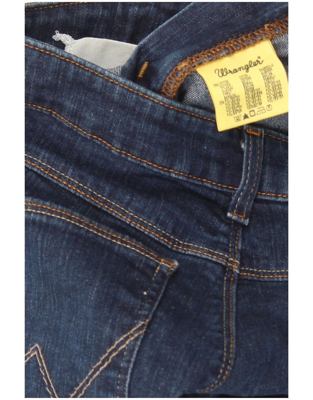 Jeans svasati da donna Wrangler W31 L32 cotone blu navy