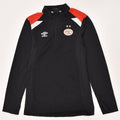 UMBRO Boys Zip Neck Pullover Tracksuit Top 15-16 Years XL Black | Vintage Umbro | Thrift | Second-Hand Umbro | Used Clothing | Messina Hembry 