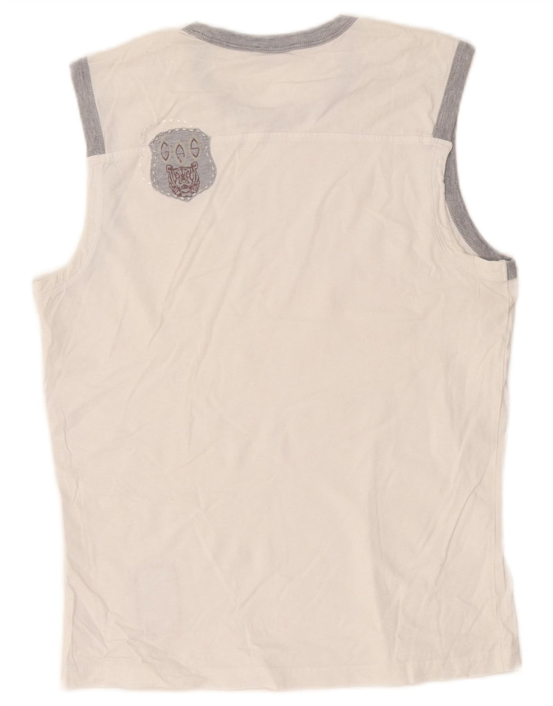 Canotta da uomo Gas Large color block bianco