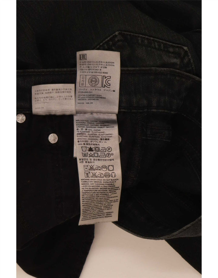 Jeans slim da uomo Levi's W30 L30 cotone nero