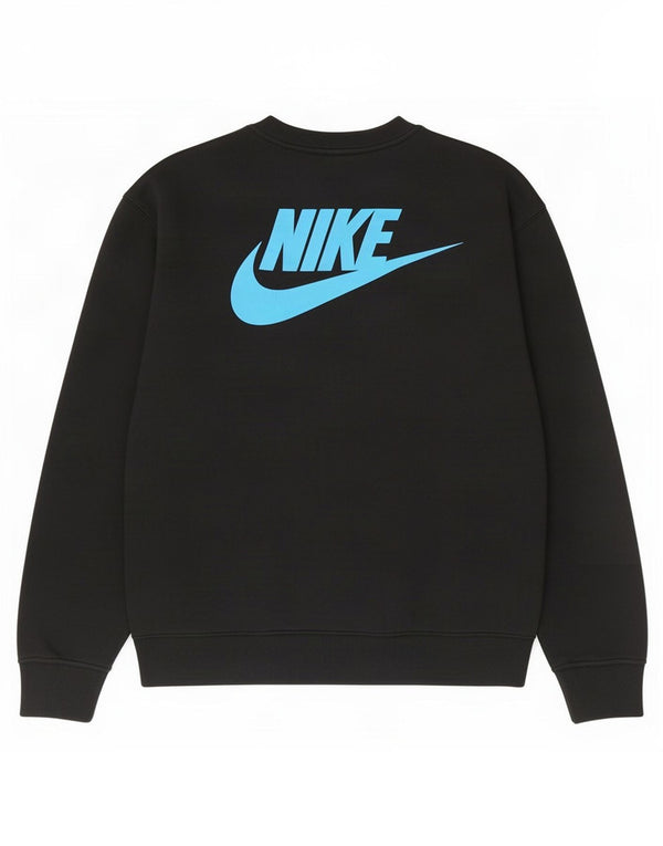 Felpa grafica da uomo Nike Felpa media in cotone nero