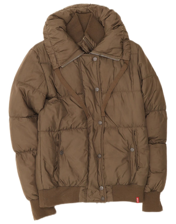 Giacca imbottita oversize da donna Levi's UK 6 XS poliestere kaki
