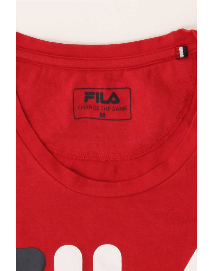 Maglietta grafica da donna Fila Top UK 12 rossa media