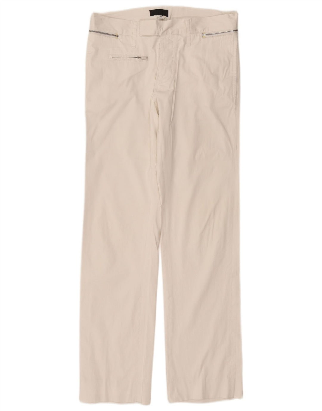 Pantaloni casual dritti da donna RICHMOND IT 46 Large W32 L31 Bianco