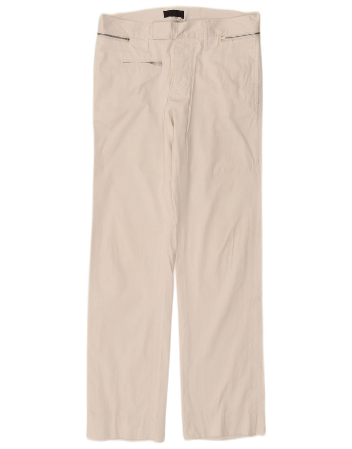 Pantaloni casual dritti da donna RICHMOND IT 46 Large W32 L31 Bianco