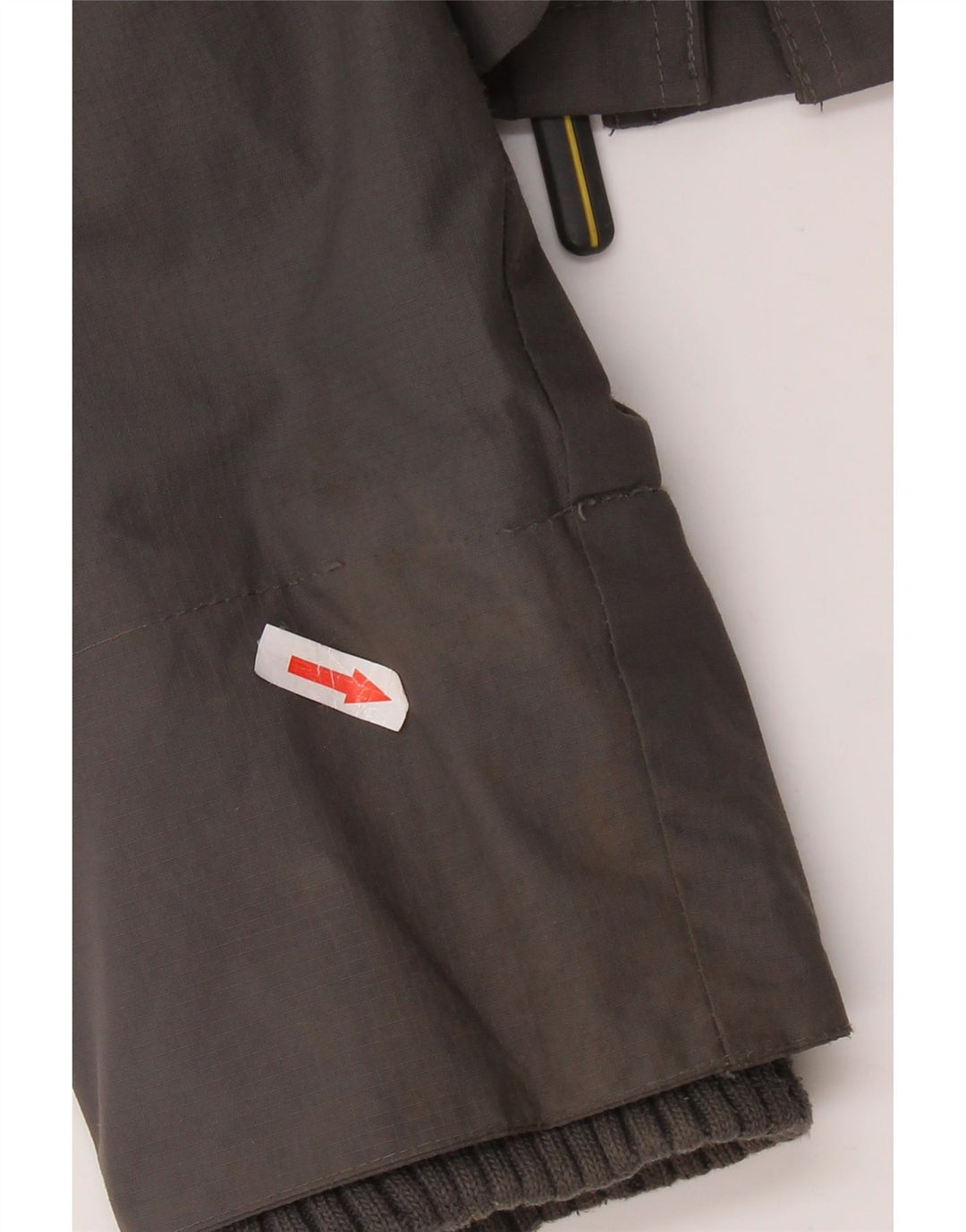 Giacca a vento con cappuccio da uomo SUPERDRY UK 38 Nylon grigio medio