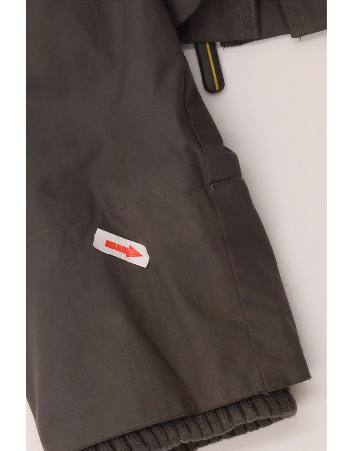 Giacca a vento con cappuccio da uomo SUPERDRY UK 38 Nylon grigio medio