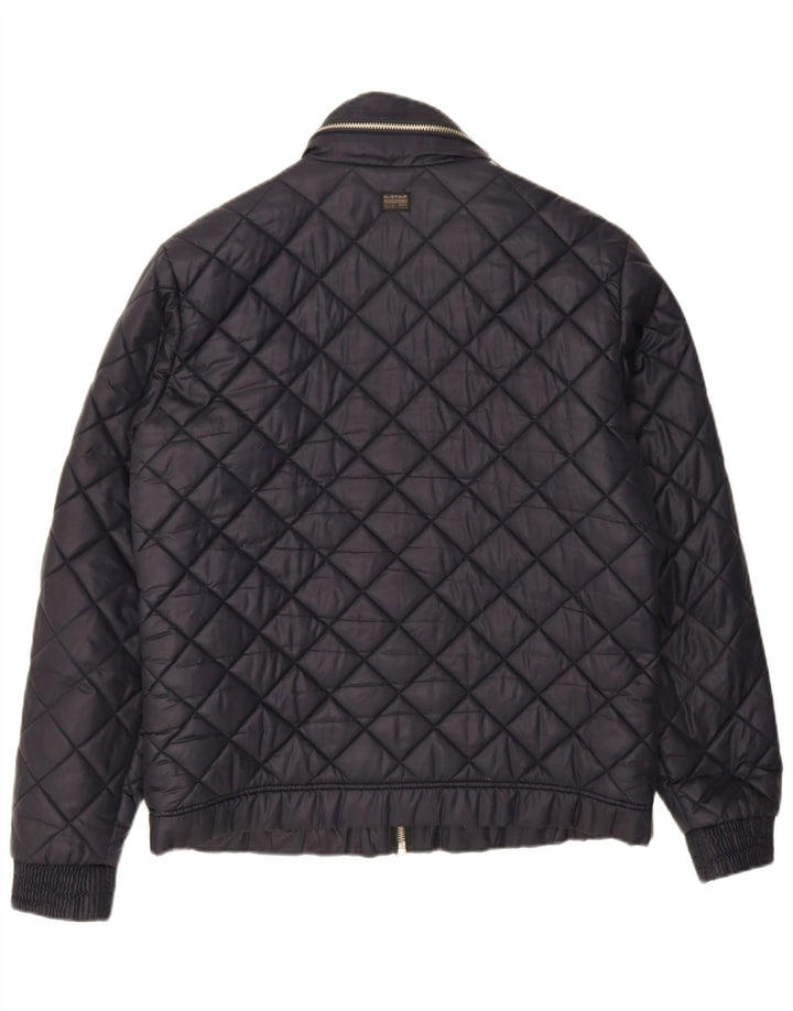 Giacca trapuntata con cappuccio da uomo G-Star UK 42 XL poliestere blu navy