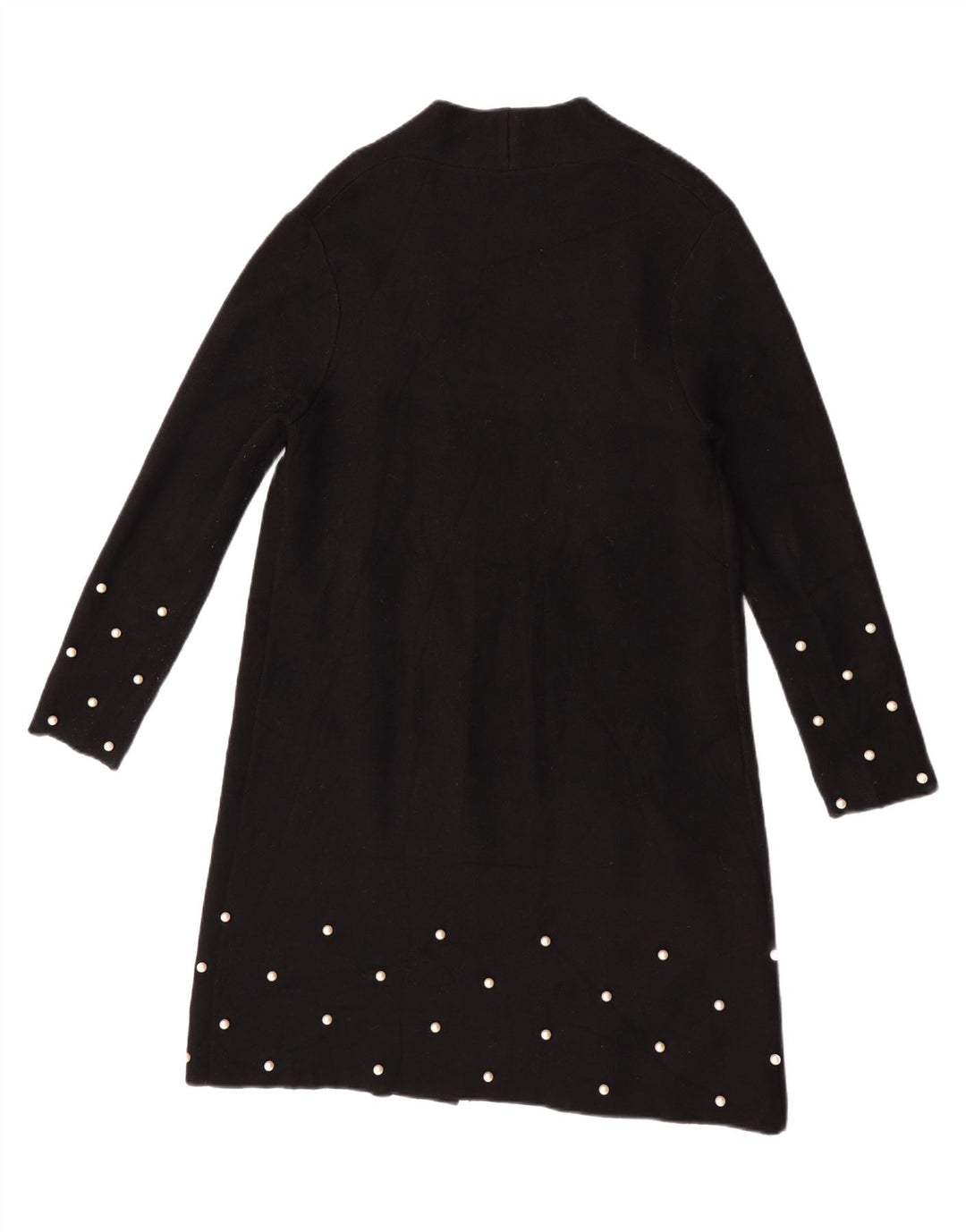 Maglione cardigan aperto a linea lunga da donna Zara UK 10 piccolo nero