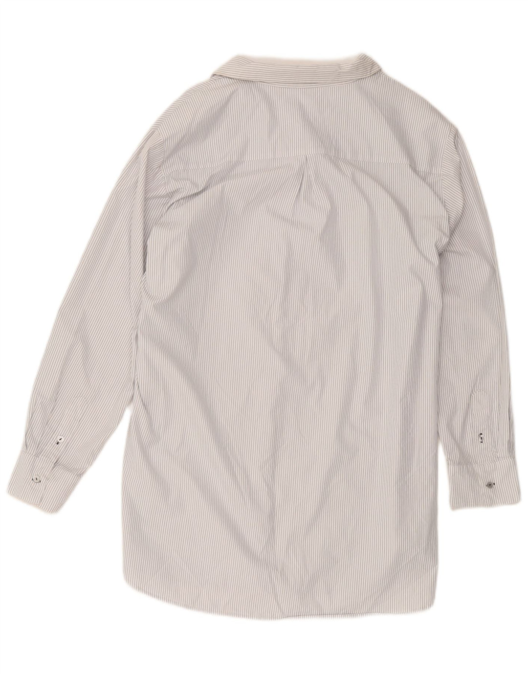 Abito camicia autografo da donna Marks & Spencer UK 14 medio bianco a righe