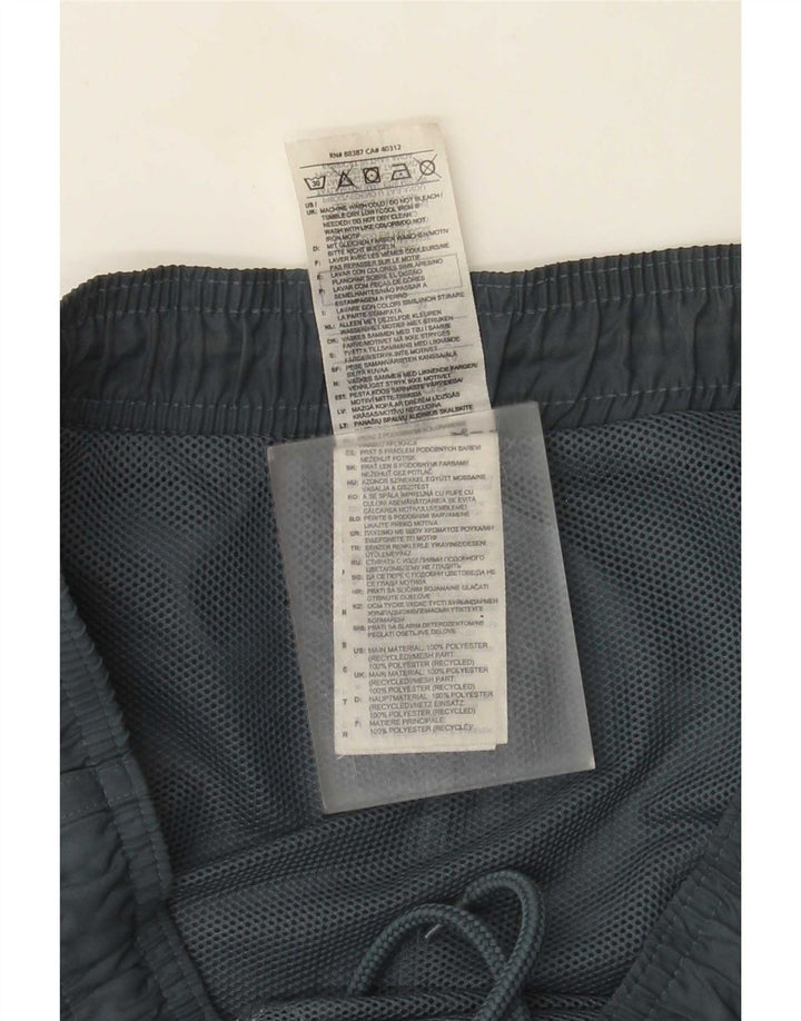 Pantaloncini sportivi da uomo Adidas medi in poliestere blu navy